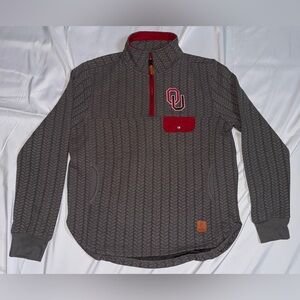Oklahoma Sooners Magnum Quilted Quarter-Snap Pullover Jacket